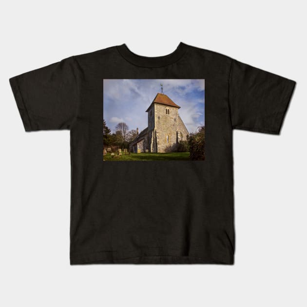 Aldworth Church in Berkshire Kids T-Shirt by IanWL